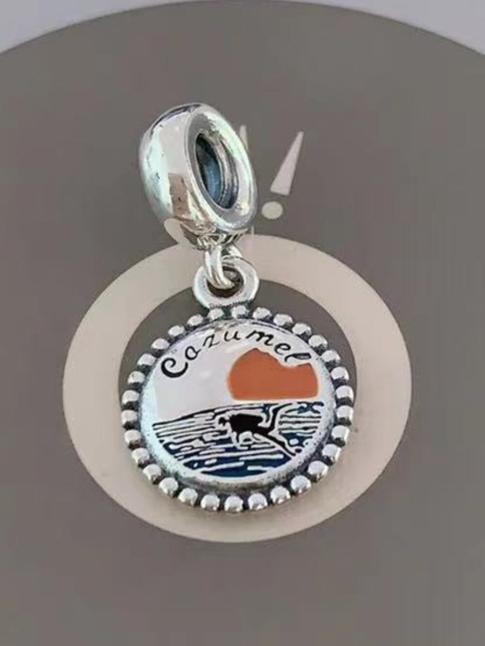 Pandora Cozumel Charm Mexico Beach Travel Vacation Pendant Bracelet Hanging 925